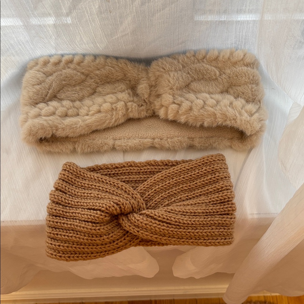 Faux Fur Tan Headband